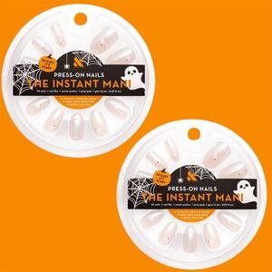 Olive & June The Instant Mani Press-On Nails Lot 2 Iridescent Ghosts Medium New